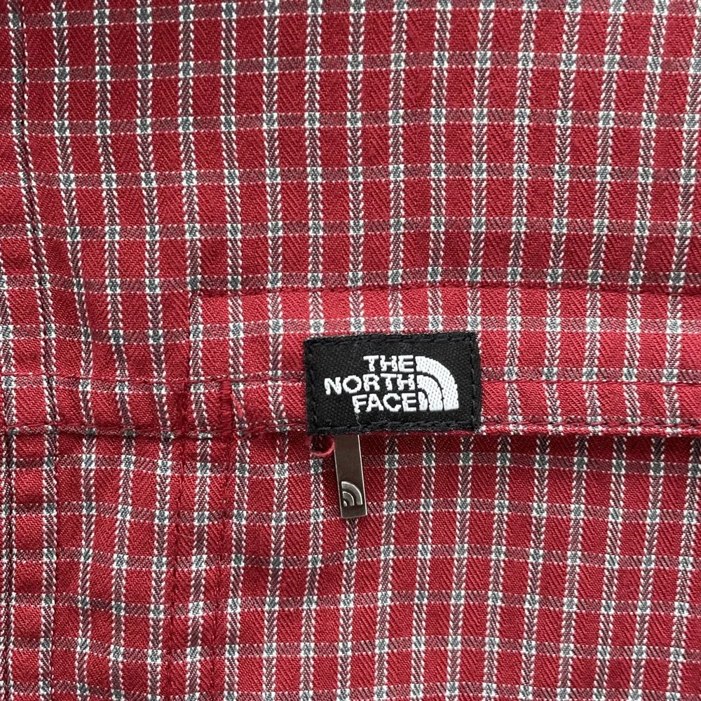 North Face Shirt Men 2XL Red Plaid Gorpcore Workwear Camp Academia Work Tech 90s